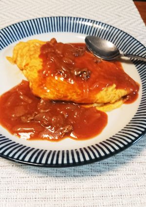 オムハヤシライス-レシピのメイン写真