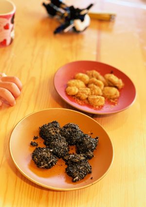 切り餅で作る、きなこもちと胡麻もち。-レシピのメイン写真