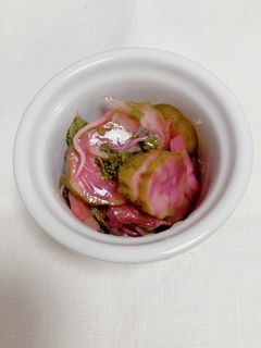 梅酢で簡単しば漬け-レシピのメイン写真