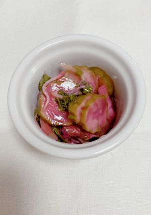 梅酢で簡単しば漬け-レシピのメイン写真