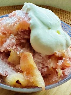 無花果コンポート削り氷♪-レシピのメイン写真