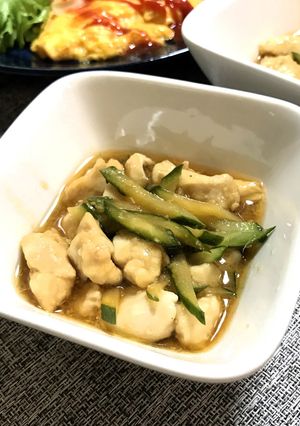 ヘルシー副菜♪「鶏ムネポン酢」-レシピのメイン写真