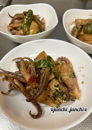 下足と筍ピーマンのにんにくマヨ醤油炒め-レシピのメイン写真