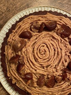 手作りマロンペーストのモンブランタルト-レシピのメイン写真