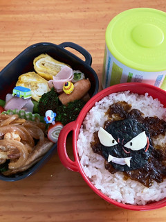 ポケモン ゴースト簡単キャラ弁-レシピのメイン写真