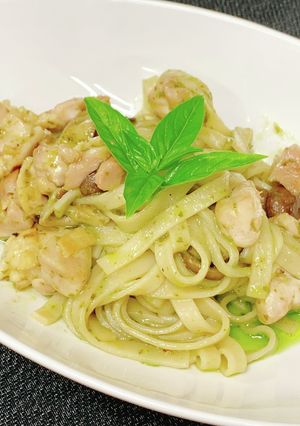 ジェノベーゼ富田うどん-レシピのメイン写真