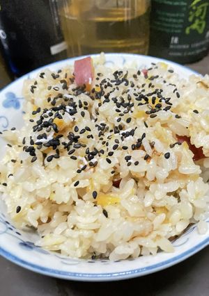 さつまいもと塩昆布の炊き込みご飯-レシピのメイン写真