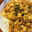 いろいろ味噌の麻婆豆腐丼