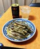 マテ貝のガーリックバター醤油炒め