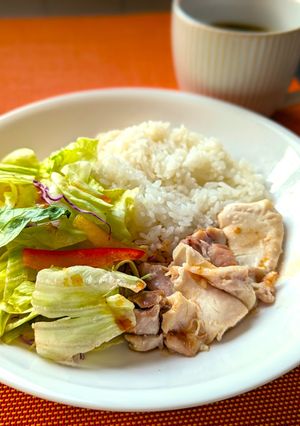 鶏肉しっとり！シンガポールチキンライス風-レシピのメイン写真