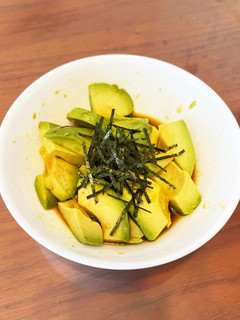 アボカドの酢醤油和え-レシピのメイン写真