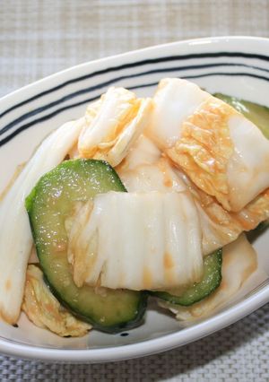 白菜の浅漬け（金山寺みそ漬の素）-レシピのメイン写真