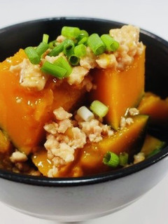 ほっこりする味♫ かぼちゃのそぼろ煮-レシピのメイン写真