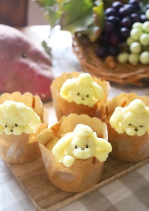 HMで簡単可愛い♡スイートポテトマフィン-レシピのメイン写真