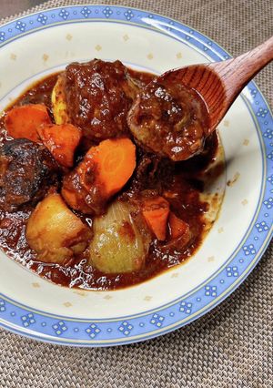 牛すね肉の赤ワイン煮-レシピのメイン写真