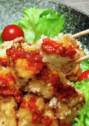 ハリッサで食べる鶏胸肉唐揚げ-レシピのメイン写真
