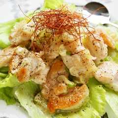 รูปของ 鶏胸肉のネギダレ甘酢漬け