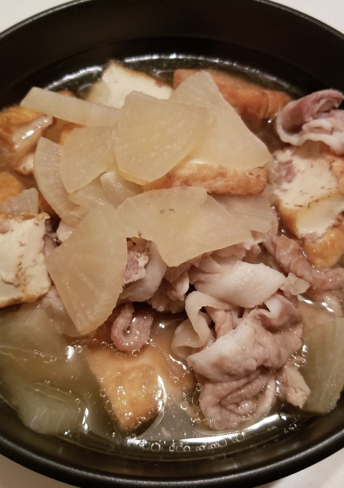 豚バラと大根と厚揚げの白だし煮-レシピのメイン写真