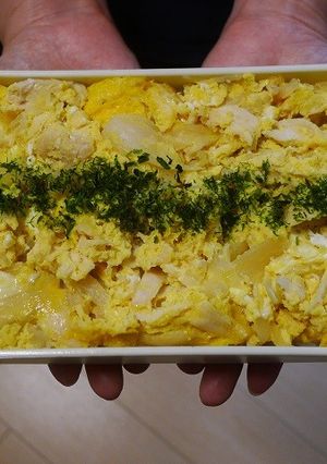 電子レンジで簡単★鶏ささみの親子丼弁当-レシピのメイン写真