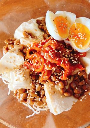 混ぜるだけの簡単ぶっかけ素麺-レシピのメイン写真