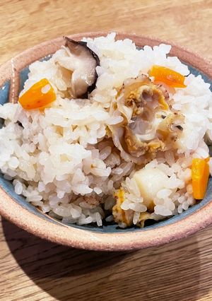 ベビーホタテの炊き込みご飯-レシピのメイン写真