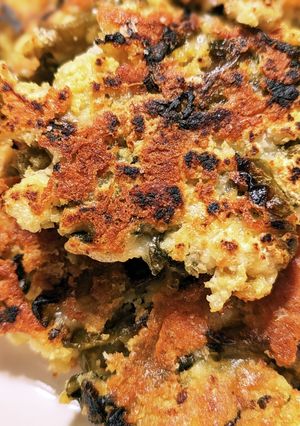 ✫高菜ちくわチーズの生おからチヂミ✫-レシピのメイン写真