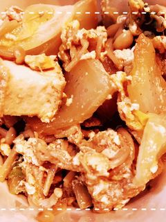 だしの素で簡単!白菜と厚揚げの卵煮-レシピのメイン写真