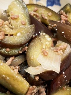 ナスとミンチの炒め煮-レシピのメイン写真