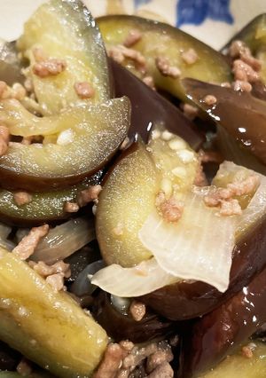 ナスとミンチの炒め煮-レシピのメイン写真
