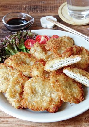 ☆簡単☆薄切り肉で大満足♪大葉入り紙カツ-レシピのメイン写真