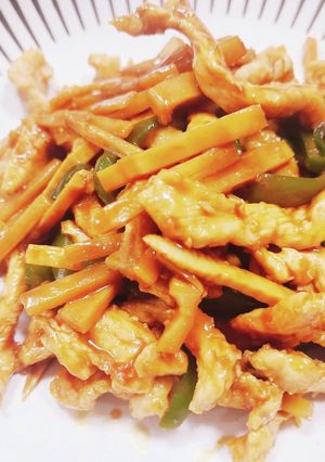 【ノンオイル】鶏むね肉の青椒肉絲-レシピのメイン写真