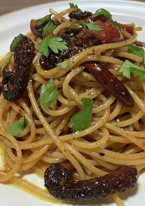 タコのルチアーナ風パスタ-レシピのメイン写真
