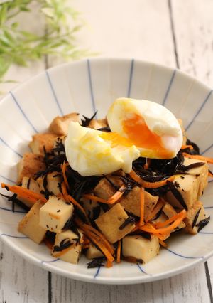 レンジで簡単！ひじきと厚揚げの煮物-レシピのメイン写真