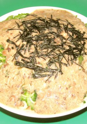 「自然薯ゴーヤうどん」-レシピのメイン写真