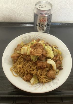 ビールを飲む為の焼きそば-レシピのメイン写真