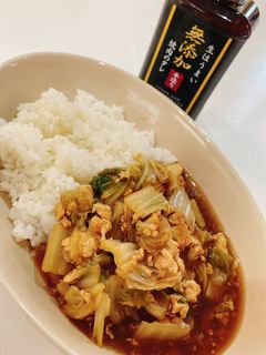 焼肉の生だれで作る白菜大量消費あんかけ丼-レシピのメイン写真