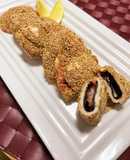 ササミの胡麻焼き　明太チーズ入り