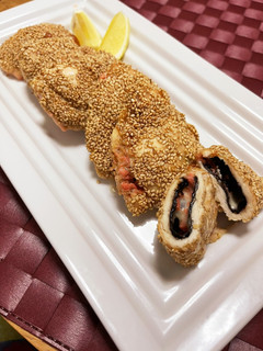 ササミの胡麻焼き 明太チーズ入り-レシピのメイン写真