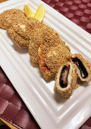 ササミの胡麻焼き　明太チーズ入り-レシピのメイン写真