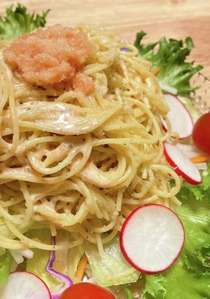 濃厚リピ確定！プチプチたらこパスタサラダ-レシピのメイン写真