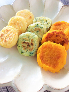 【米粉と野菜】三色おやき-レシピのメイン写真
