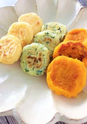 【米粉と野菜】三色おやき-レシピのメイン写真