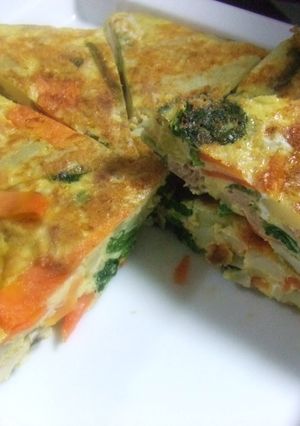 野菜たっぷりスパニッシュオムレツ☆-レシピのメイン写真