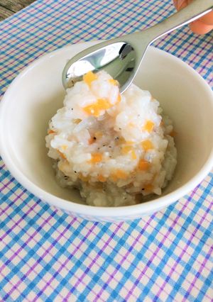 【離乳食中期】にんじん粥-レシピのメイン写真