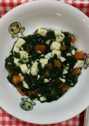 7〜8ヶ月離乳食　豆腐と野菜のとろみあん-レシピのメイン写真