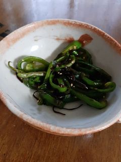 ピーマンと塩昆布の炒めもの-レシピのメイン写真