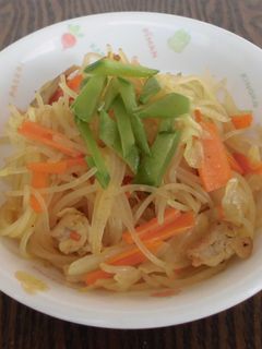 (保育所)ビーフンのカレー炒め-レシピのメイン写真