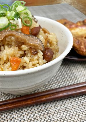 角餅で簡単！もちもちおこわ風炊き込みご飯-レシピのメイン写真