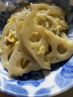 シャキシャキ蓮根玉子とじ-レシピのメイン写真