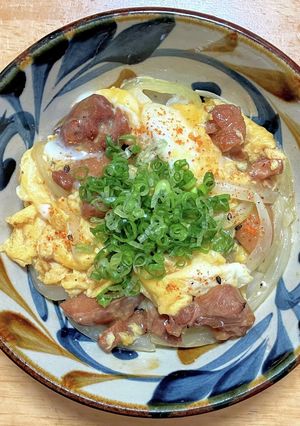 焼き鳥缶で親子丼☆味付け不要で超簡単です-レシピのメイン写真